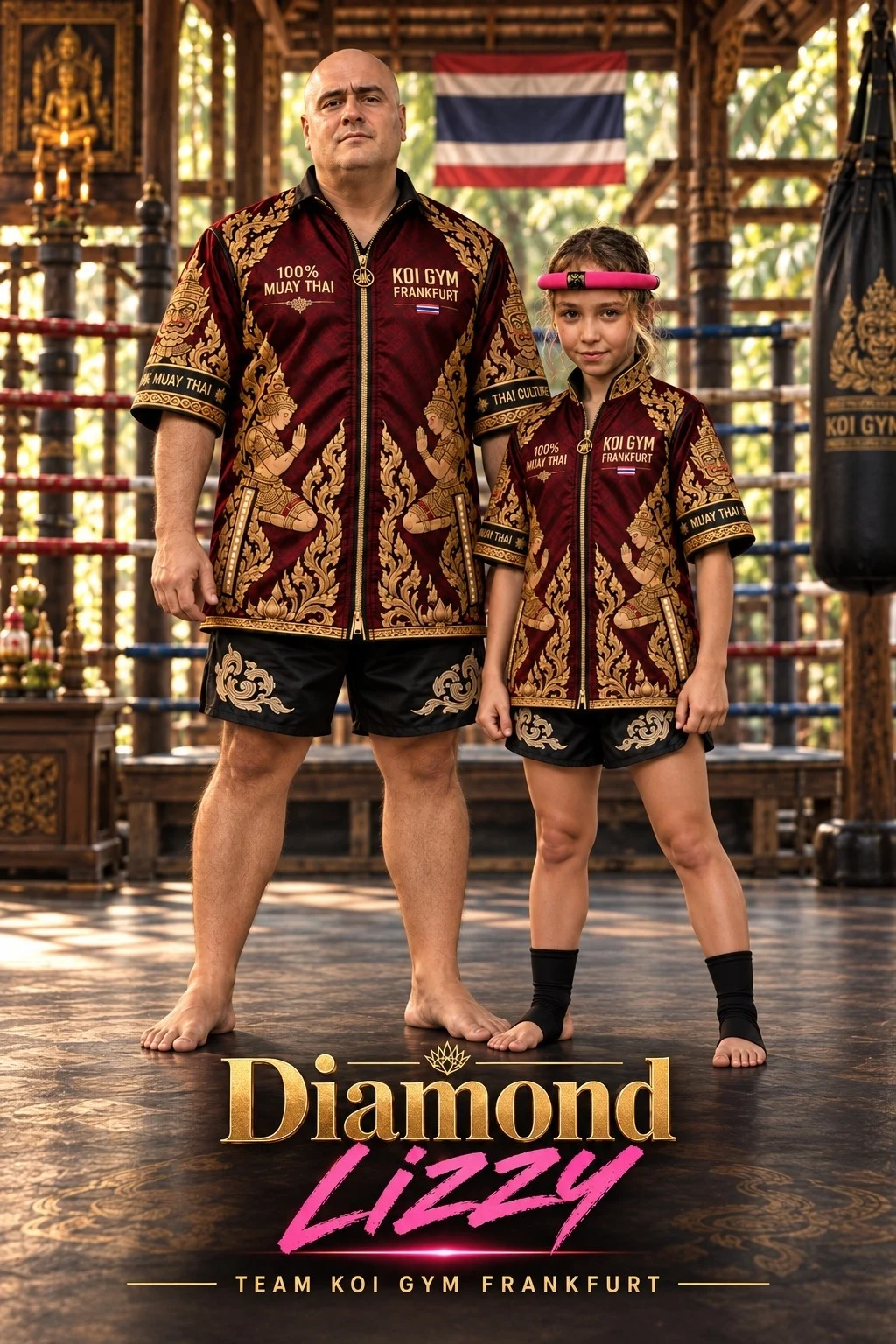 Kids-Fighterin Diamond Lizzy mit Halit Altug