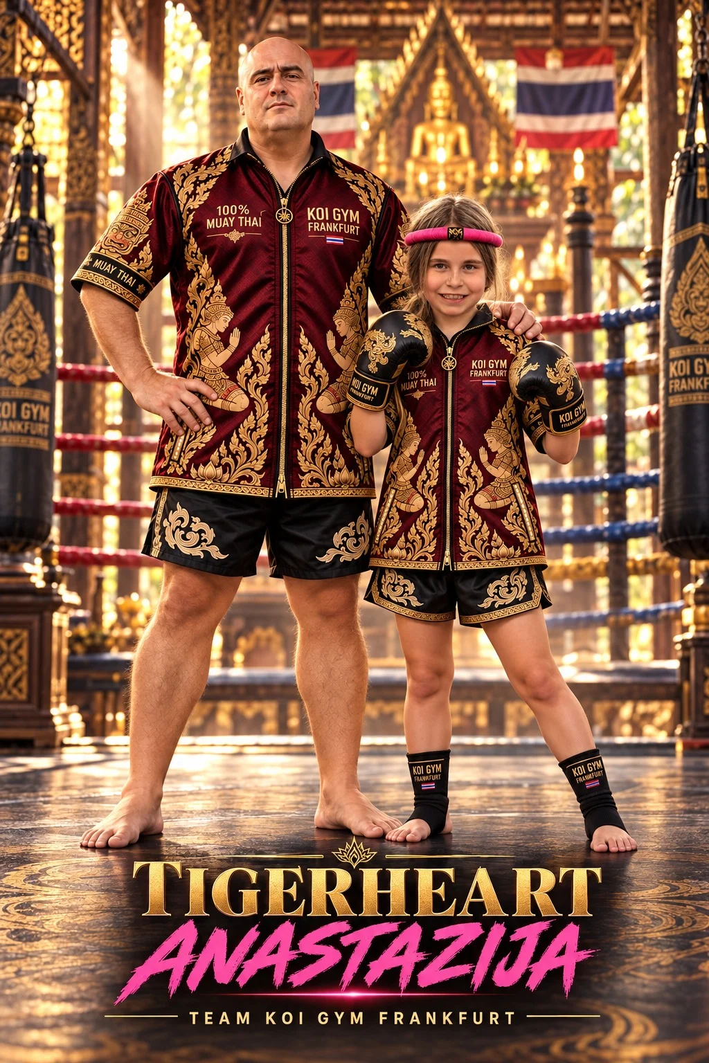Kids-Fighterin Tigerheart Anastazija mit Halit Altug