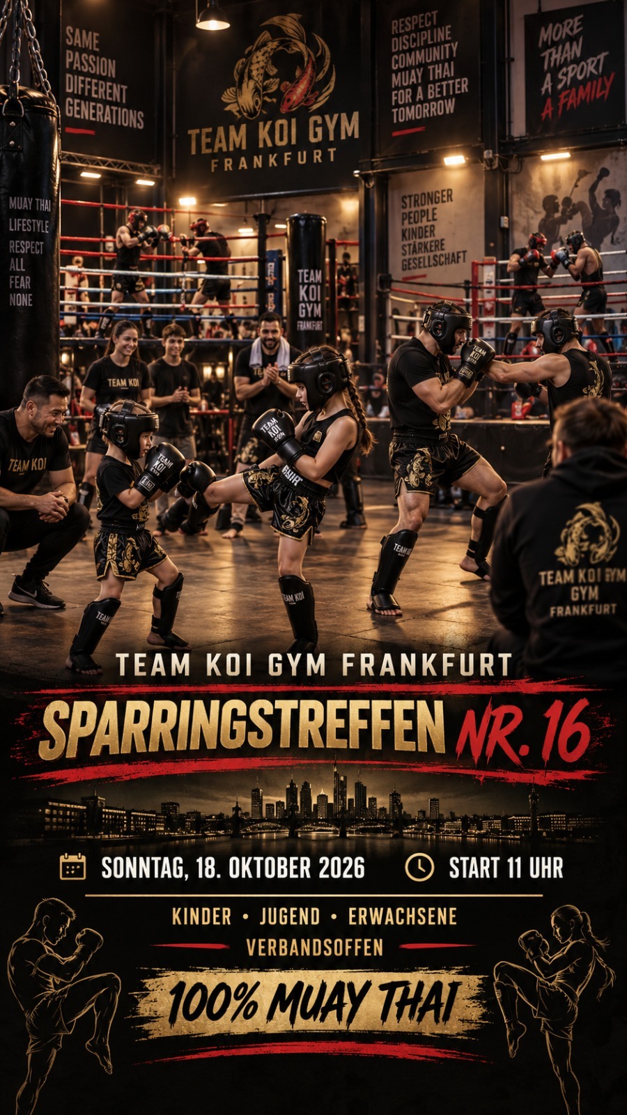 Sparringstreffen No 16 im KOI Gym Frankfurt am 18.10.2026